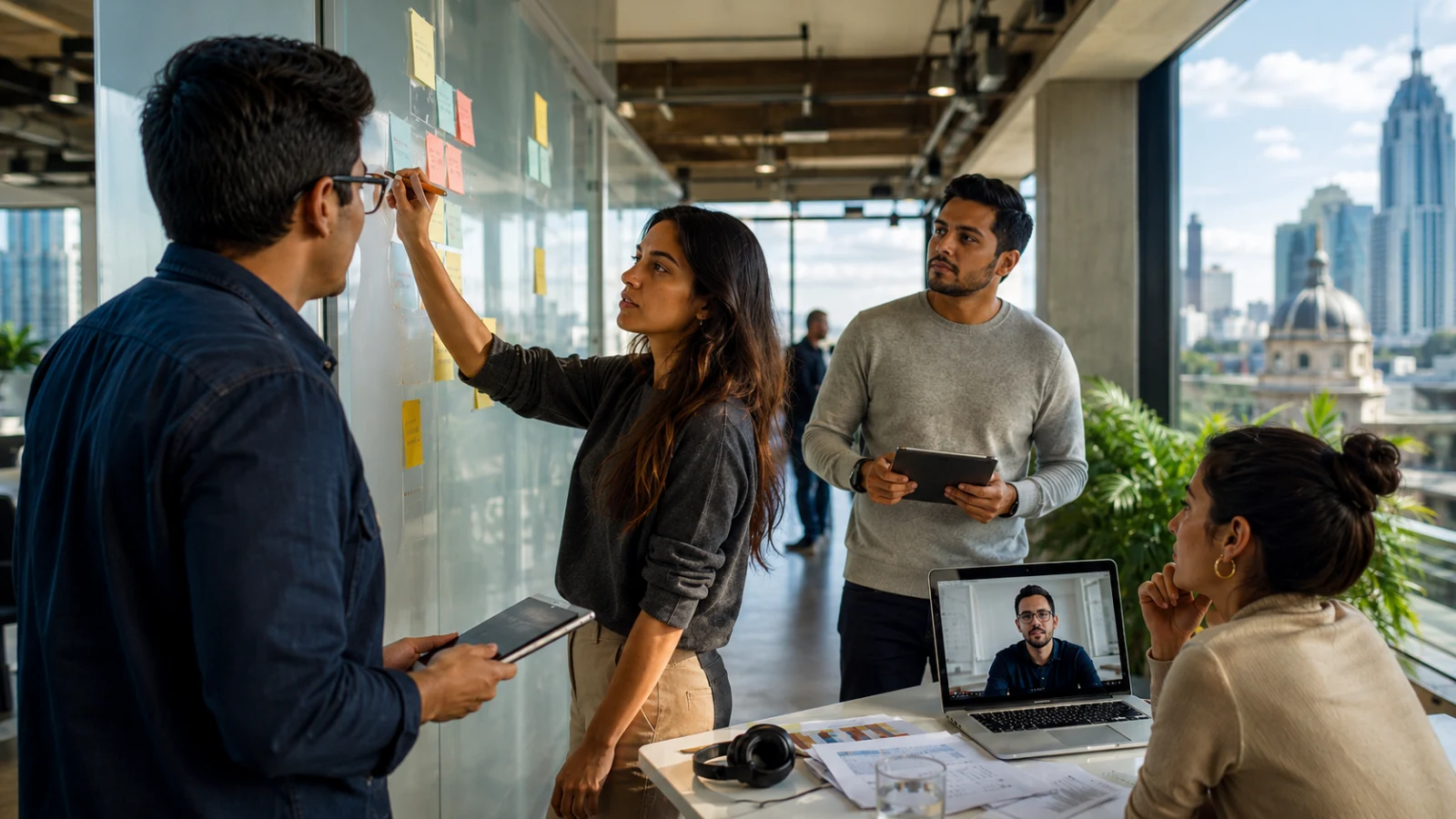 Colaboración interáreas: guía para equipos híbridos con metas compartidas