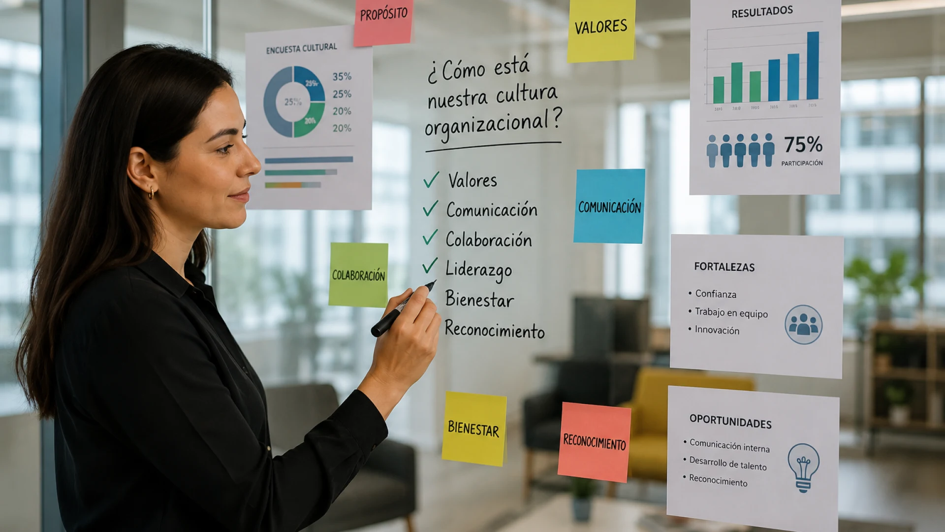 Imagen representativa de cultura organizacional en empresas mexicanas